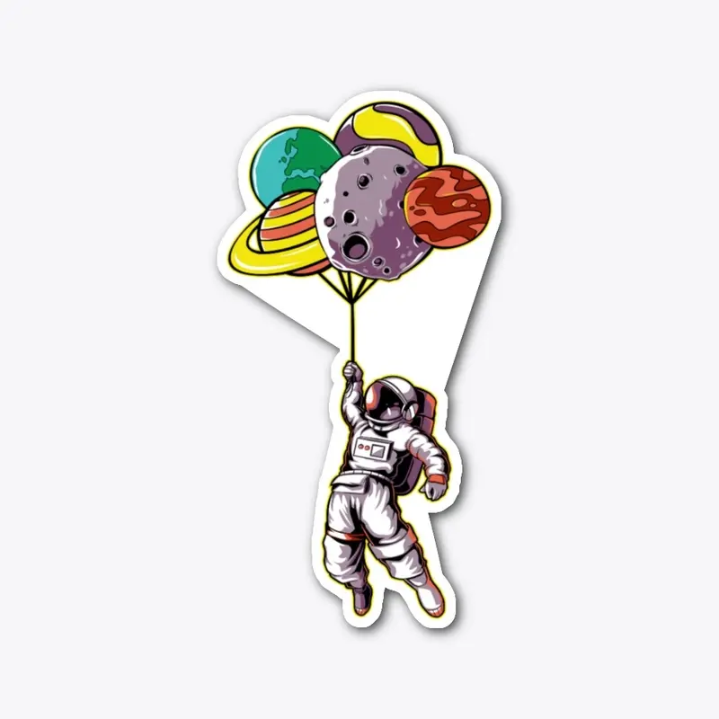 Astronaut Sticker - Spaceium Spaceium©